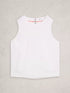White Stuff Paradise Linen Vest Brilliant White