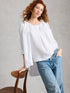 White Stuff Paradise Linen Vest Brilliant White
