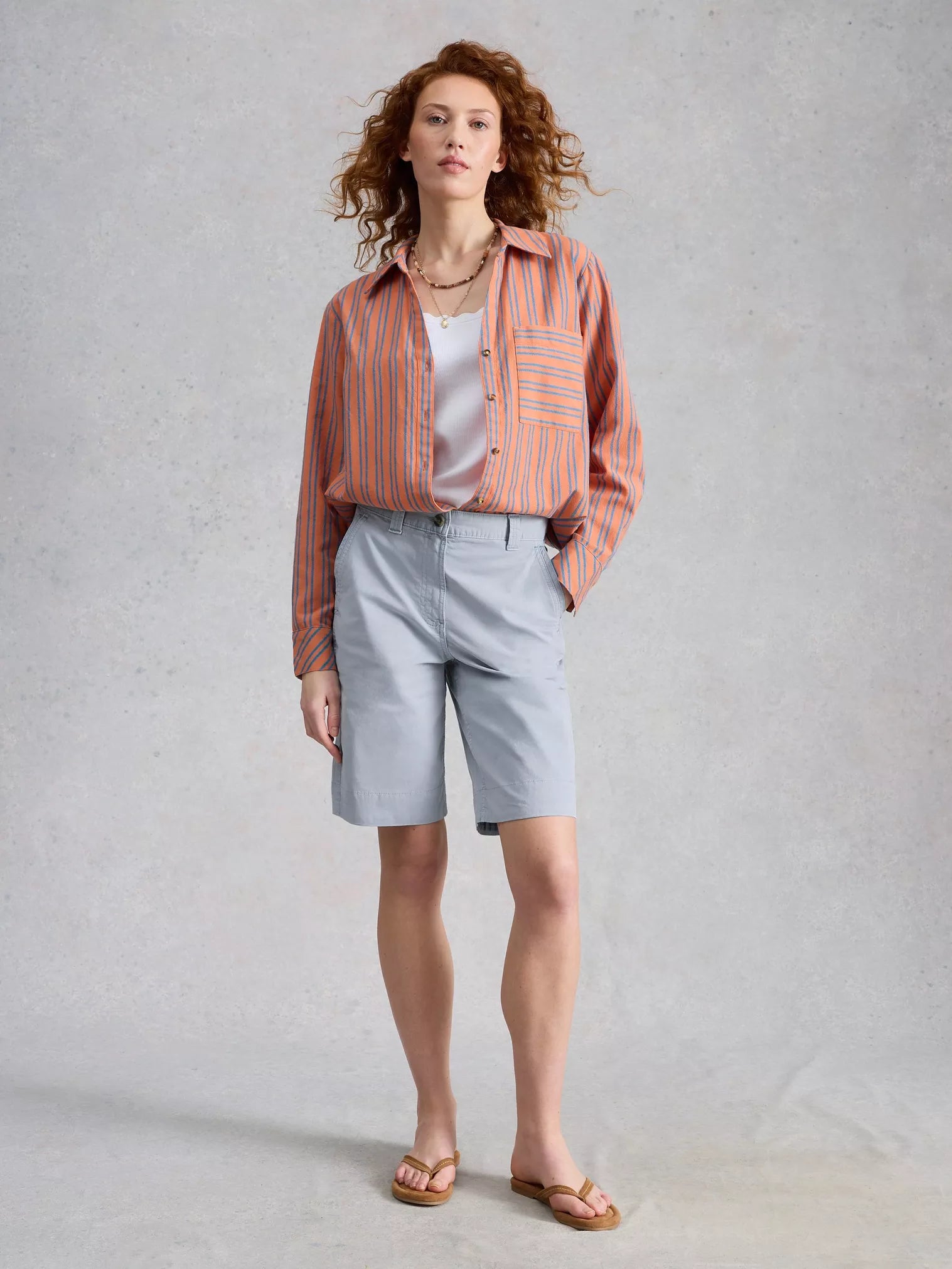 White Stuff Heidi Chino Short Light Blue