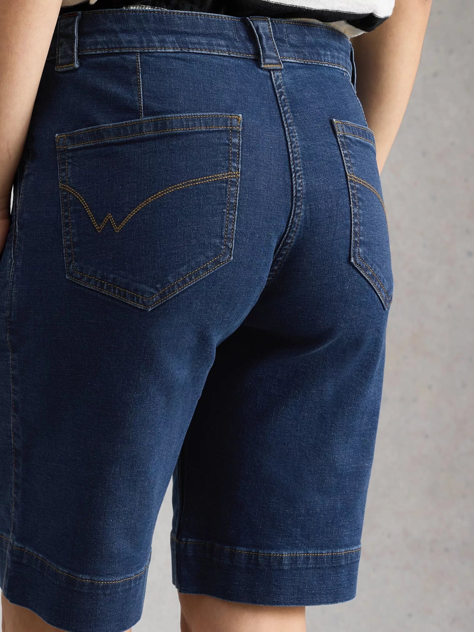 White Stuff Heidi Denim Short Mid Denim