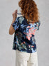 White Stuff Orla Button Through Shirt Navy Multi