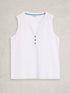 White Stuff Nora Texture Notch Vest Brilliant White