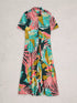 White Stuff Rua Jersey Shirt Dress Pink Multi