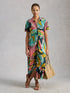White Stuff Rua Jersey Shirt Dress Pink Multi