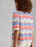 White Stuff Isabella Wavy Cardi Ivory Multi