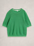 White Stuff Holly Pointelle Tee Bright Green
