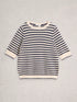 White Stuff Holly Pointelle Tee Ivory Multi