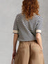White Stuff Holly Pointelle Tee Ivory Multi