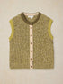 White Stuff Twist Button Tank Green Multi