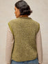 White Stuff Twist Button Tank Green Multi