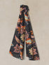 White Stuff Sophie Printed Scarf Black Print