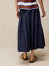 White Stuff Marlowe Midi Skirt Dark Navy