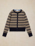 White Stuff Lois Fairisle Cardi Navy Multi