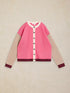 White Stuff Sansa Colourblock Cardi Pink Multi