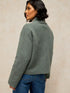 White Stuff Margot Cardi Dark Green