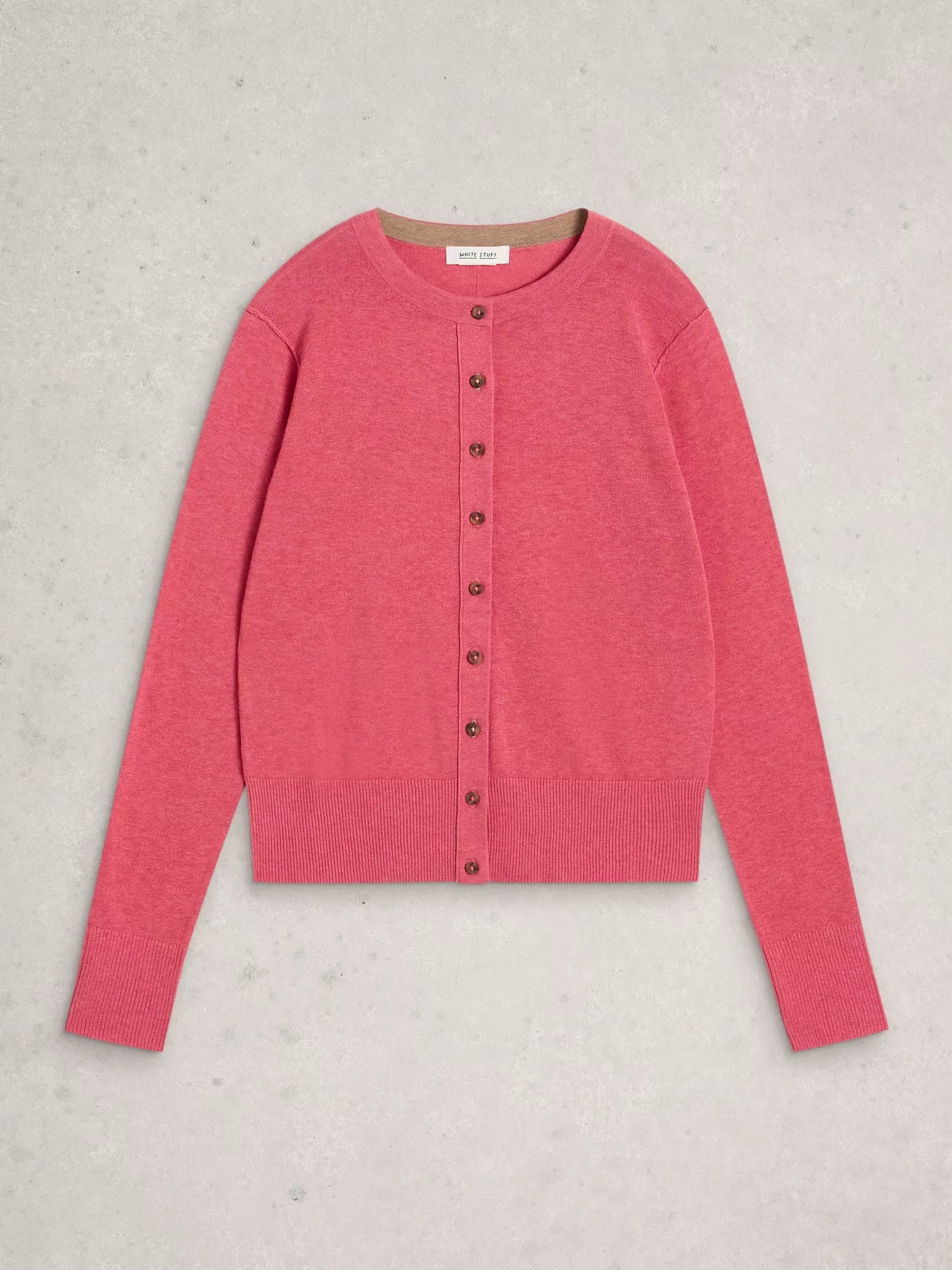 White Stuff Lois Cardi Mid Pink
