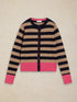 White Stuff Lois Stripe Cardi Navy Multi