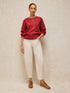 White Stuff Lucie Crew Neck Jumper Bright Red