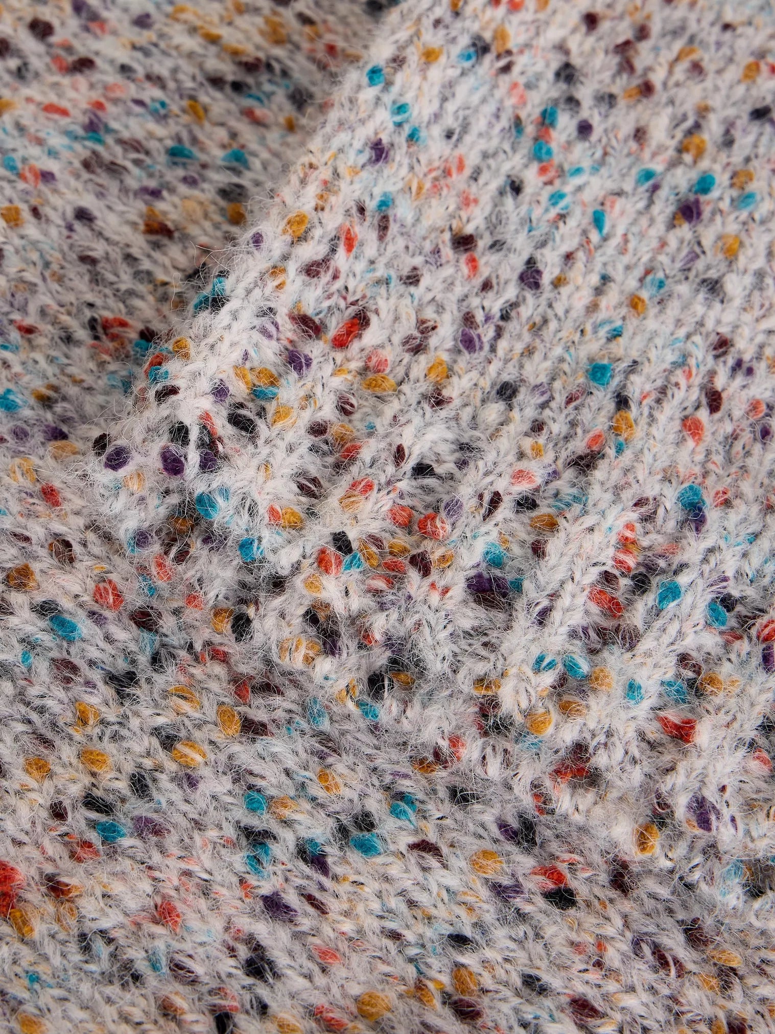 White Stuff Texture V Neck Jumper Light Natural