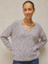 White Stuff Texture V Neck Jumper Light Natural