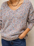 White Stuff Texture V Neck Jumper Light Natural
