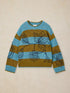 White Stuff Emma Embroidery Stripe Jumper Blue Multi