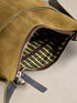 White Stuff Mini Sophia Suede Crossbody Khaki Green