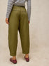 White Stuff Adeline Utility Barrel Trouser Khaki Green
