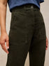 White Stuff Twister Cord Trouser Khaki Green