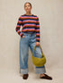 White Stuff Clara Stripe Ls Tee Pink Multi