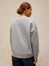White Stuff Cleo Longline Graphic Sweat Grey Marl