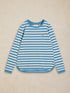 White Stuff Clara Stripe Embroidered Tee Ivory Multi