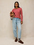 White Stuff Clara Stripe Embroidered Tee Pink Multi