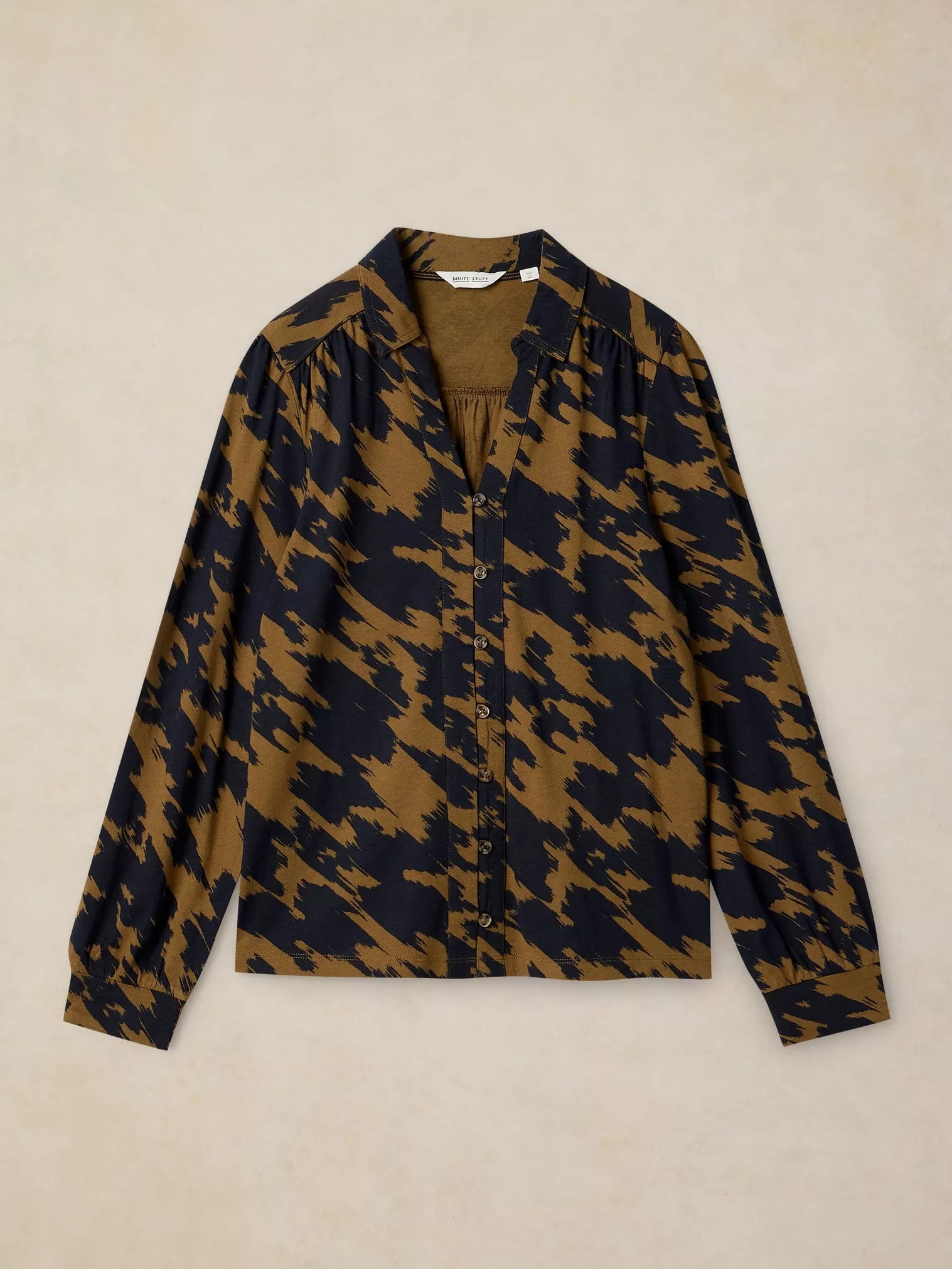 White Stuff Ronley Shirt Green Print