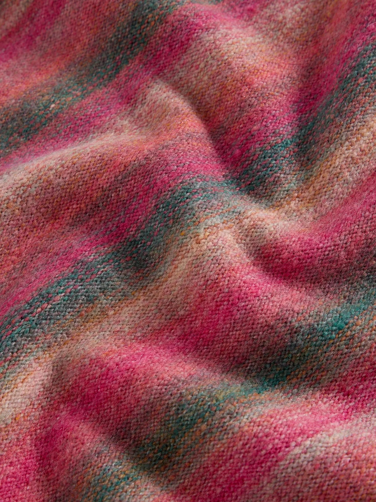 White Stuff Spacedye V Neck Jumper Pink Multi