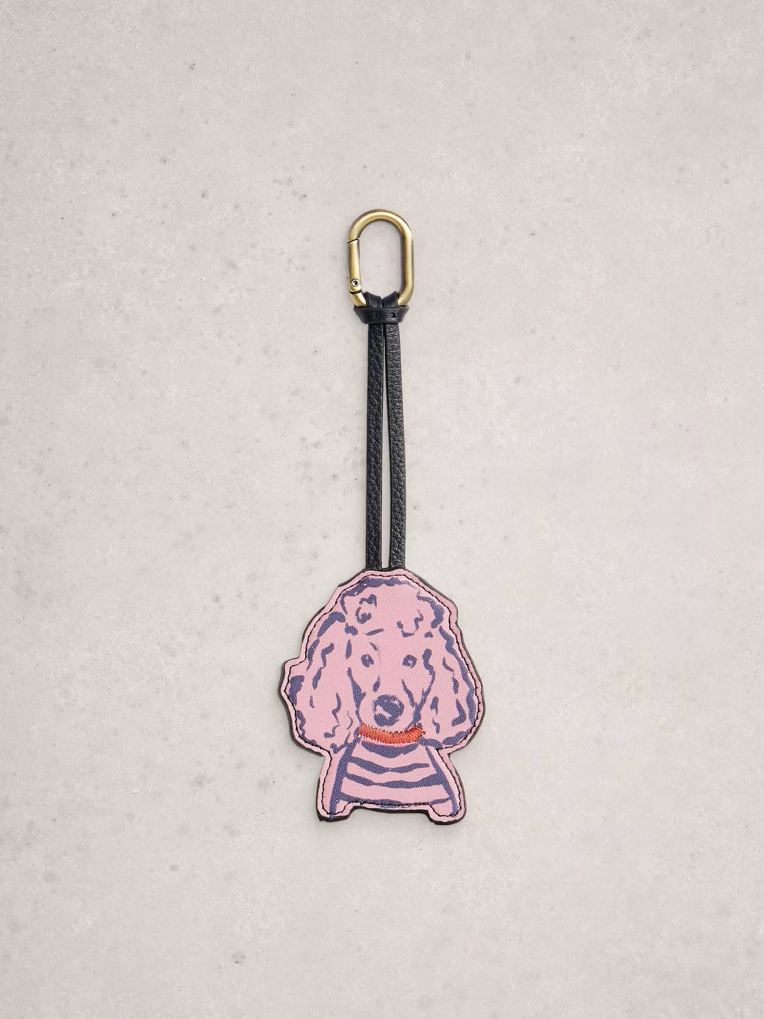 White Stuff Pet Pals Bag Charm Mid Pink
