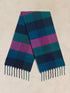 White Stuff Shelley Brushed Check Scarf Navy Multi
