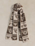 White Stuff Cow Jacquard Scarf Natural Multi