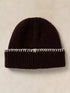 White Stuff Whipstitch Beanie Dark Brown