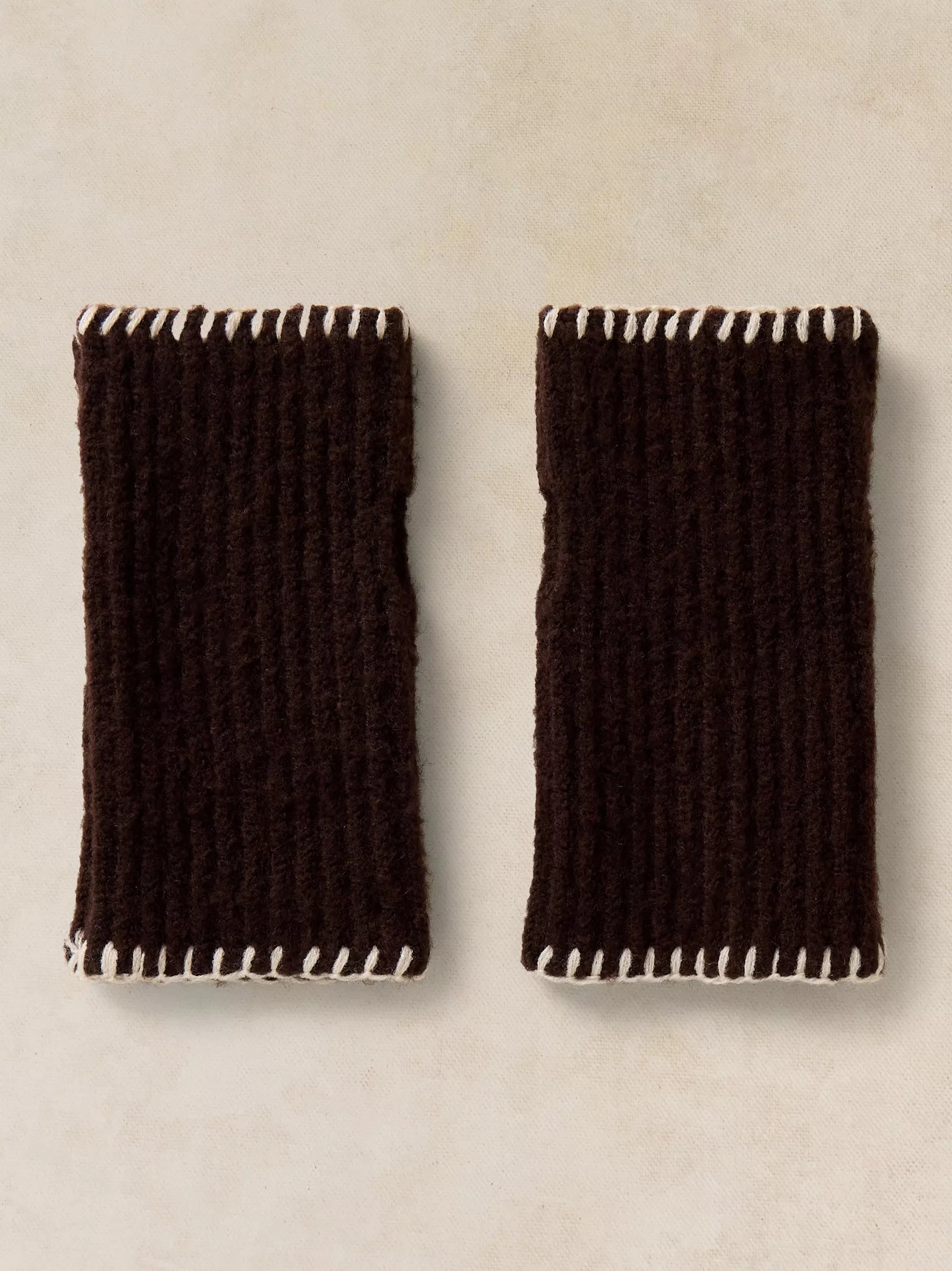 White Stuff Whipstitch Hand Warmer Dark Brown