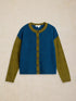 White Stuff Sansa Stitch Cardi Teal Multi