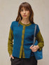 White Stuff Sansa Stitch Cardi Teal Multi