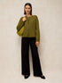 White Stuff Sansa Sparkle Cardi Mid Green