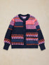 White Stuff Kelly Fluffy Cardi Navy Multi