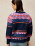 White Stuff Kelly Fluffy Cardi Navy Multi