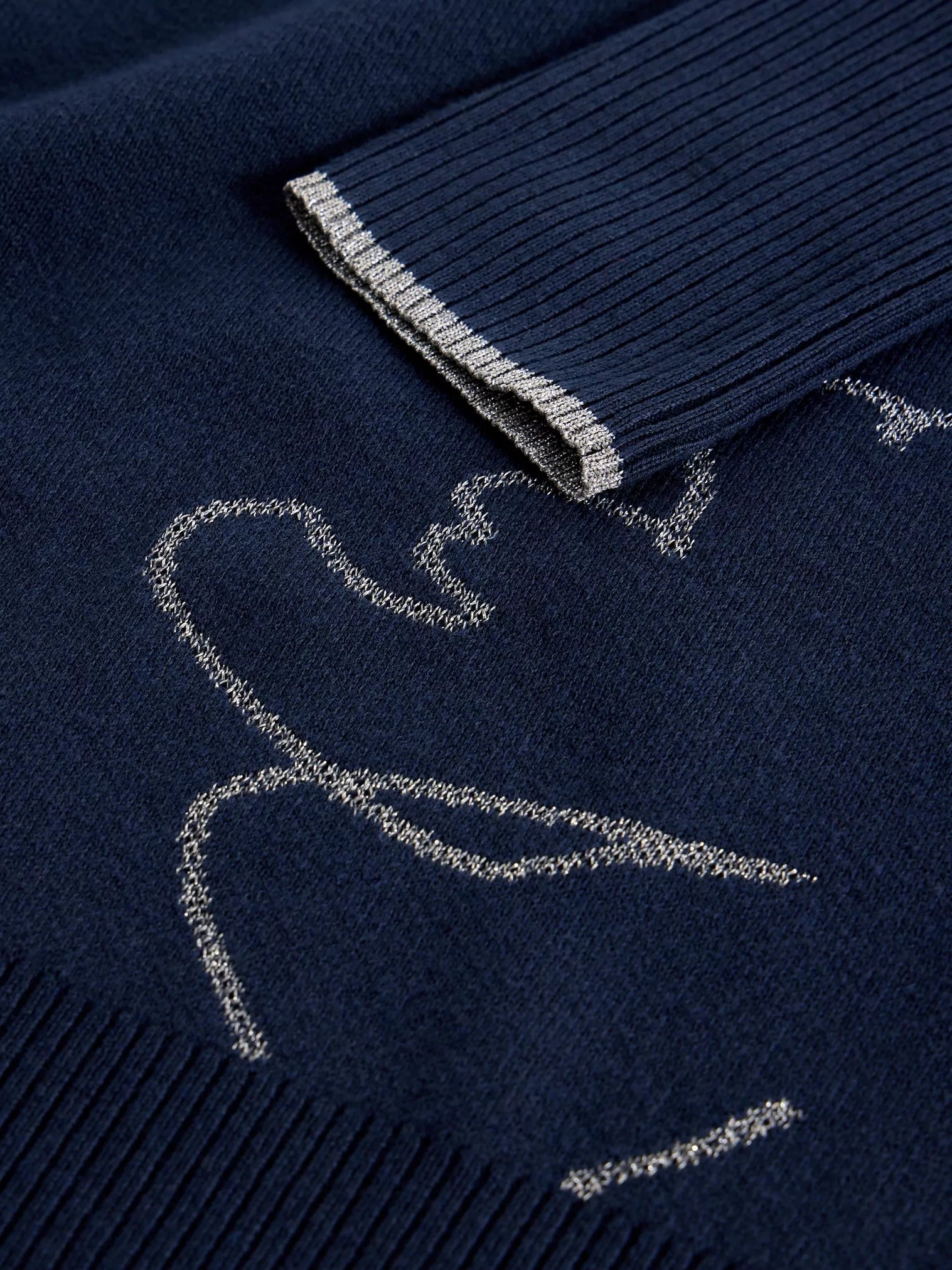 White Stuff Sienna Sparkle Jumper Navy Multi
