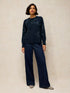 White Stuff Sienna Sparkle Jumper Navy Multi