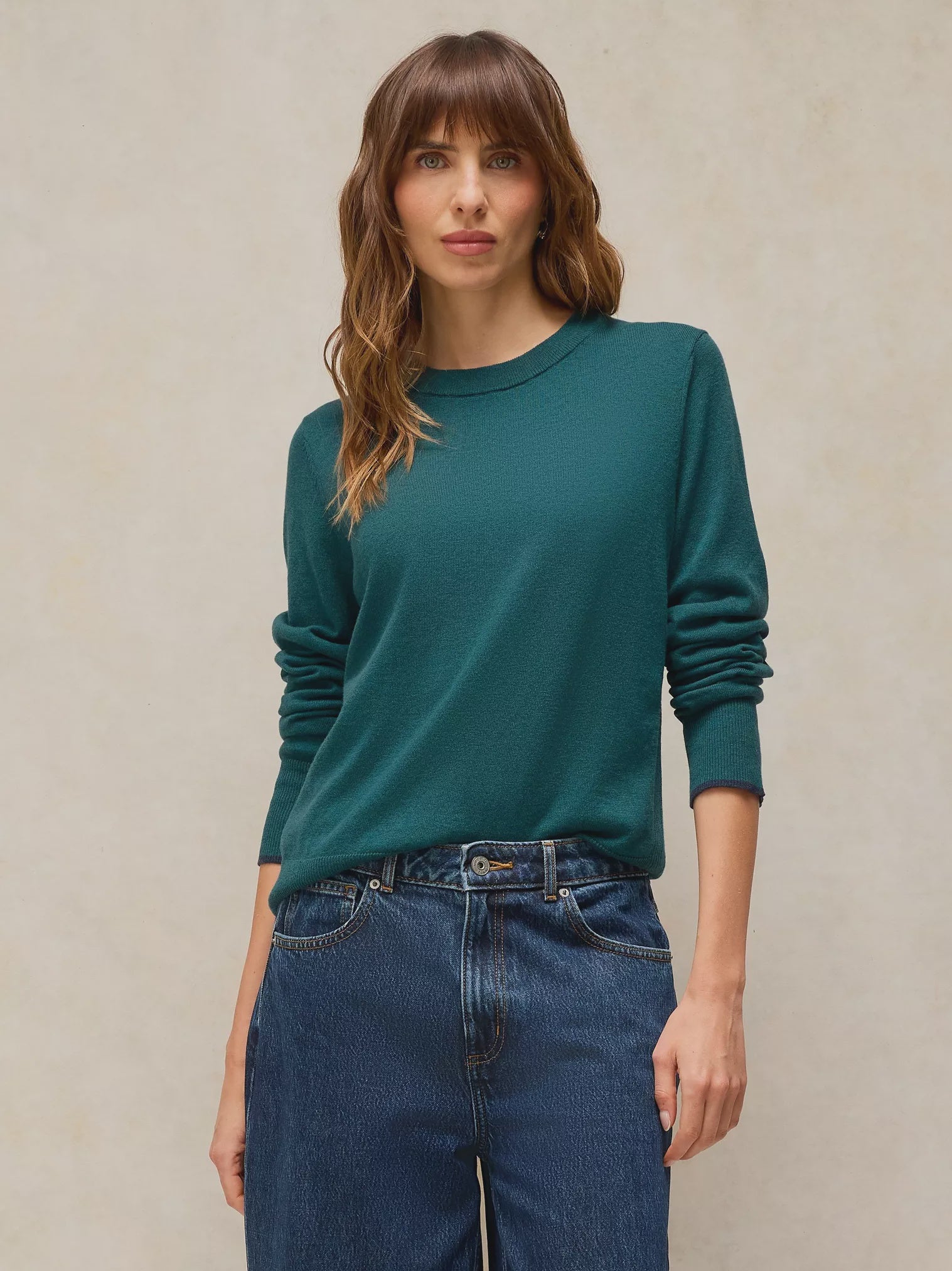 White Stuff Katie Jumper Mid Teal