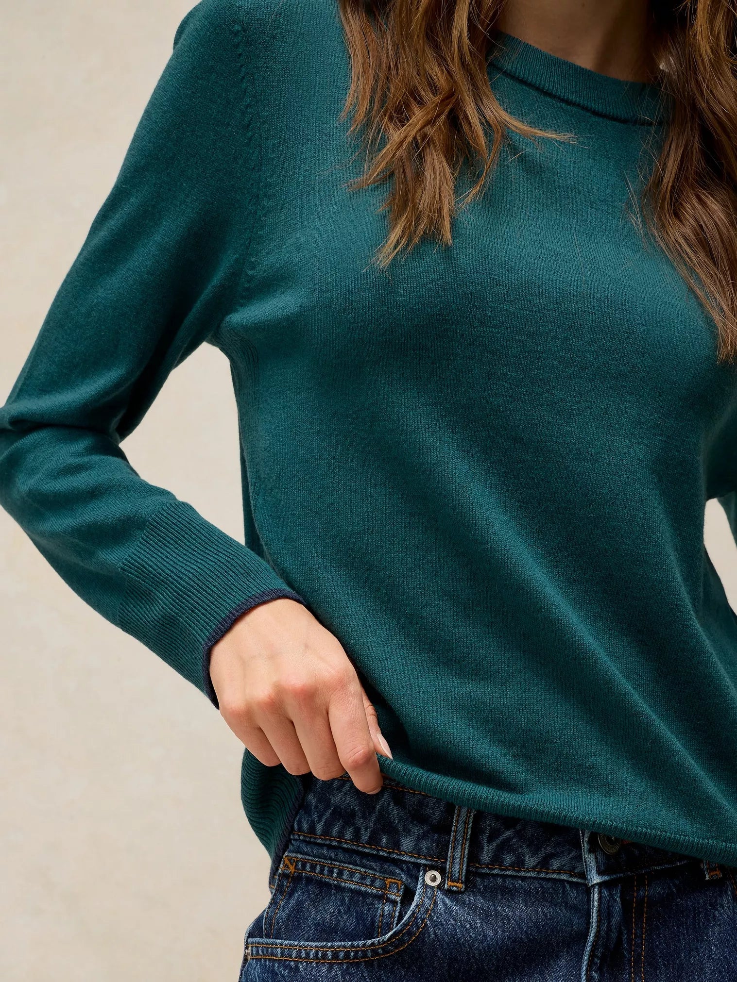 White Stuff Katie Jumper Mid Teal
