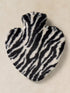 White Stuff Heart Hot Water Bottle Black Print